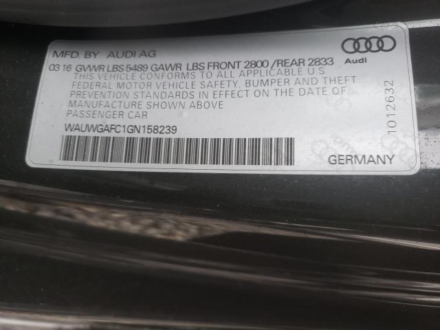 2016 AUDI A7 PREMIUM WAUWGAFC1GN158239