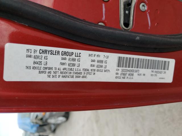 2010 DODGE CALIBER MA 1B3CB3HA2AD616073