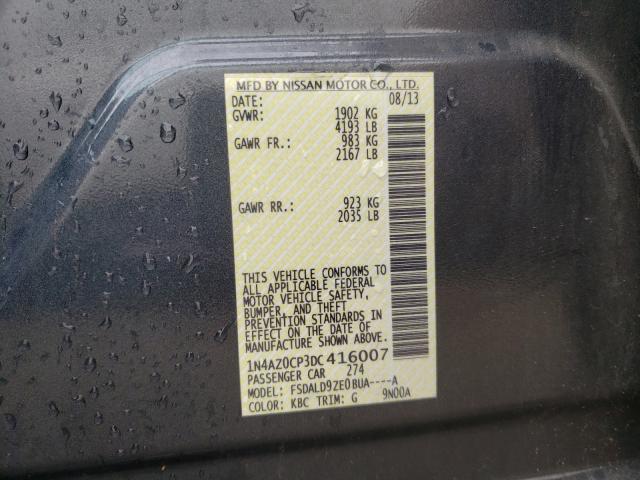 2013 NISSAN LEAF S 1N4AZ0CP3DC416007