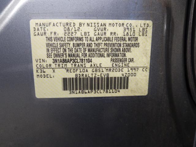 2012 NISSAN SENTRA 2.0 - 3N1AB6AP3CL781104