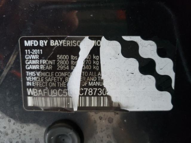 2012 BMW 550 XI WBAFU9C56CC787305