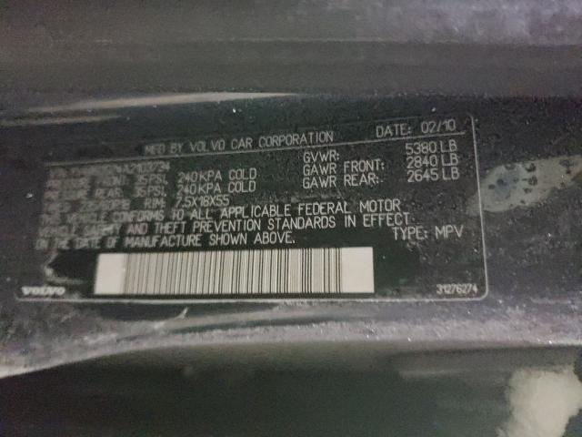 2010 VOLVO XC60 T6 YV4992DZ4A2103734