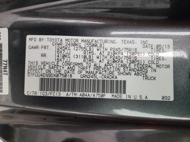 2013 TOYOTA TACOMA 5TFUU4EN9DX075018