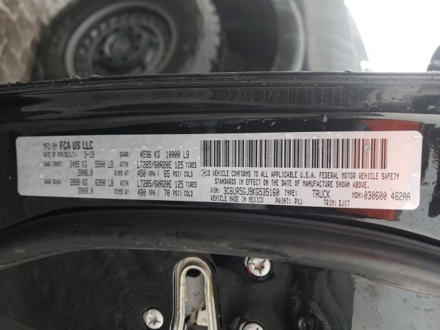 2019 RAM 2500 LONGH 3C6UR5GJ9KG535160