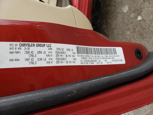 2010 VOLKSWAGEN ROUTAN SE 2V4RW3D19AR245967