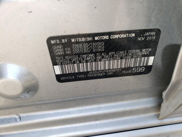 2017 MITSUBISHI LANCER ES JA32U2FU1HU006721
