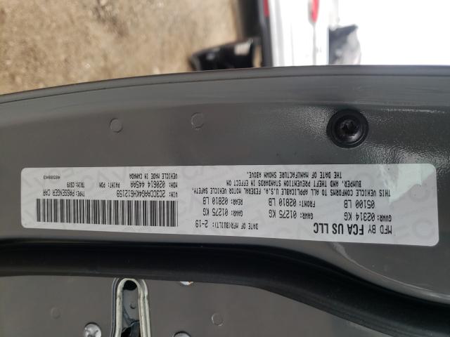 2019 CHRYSLER 300 TOURIN 2C3CCAAG4KH612159