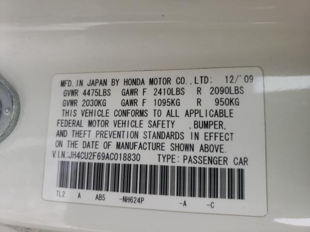 2010 ACURA TSX JH4CU2F69AC018830