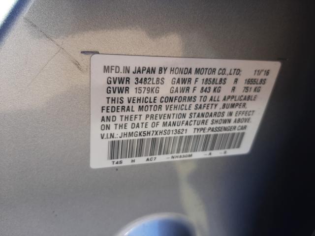 2017 HONDA FIT EX JHMGK5H7XHS013621