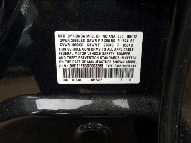 2013 ACURA ILX 20 PRE 19VDE1F53DE003265
