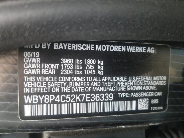 2019 BMW I3 REX WBY8P4C52K7E36339