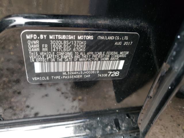 2018 MITSUBISHI MIRAGE SE ML32A4HJ3JH003619