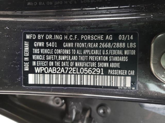 2014 PORSCHE PANAMERA S WP0AB2A72EL056291