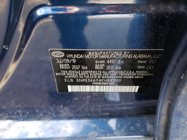 2019 HYUNDAI SONATA LIM 5NPE34AF4KH810289