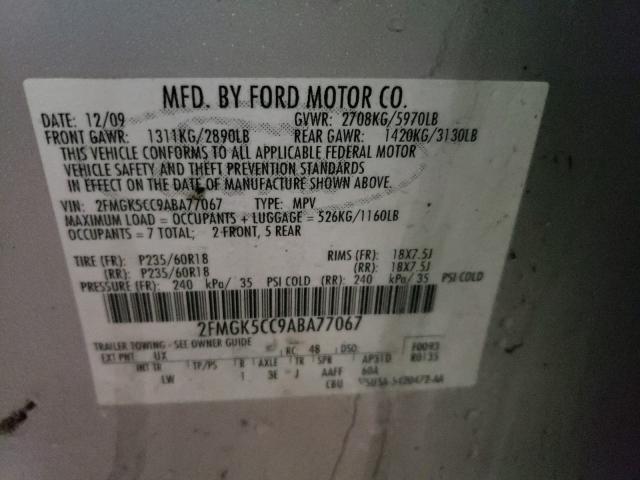 2010 FORD FLEX SEL 2FMGK5CC9ABA77067