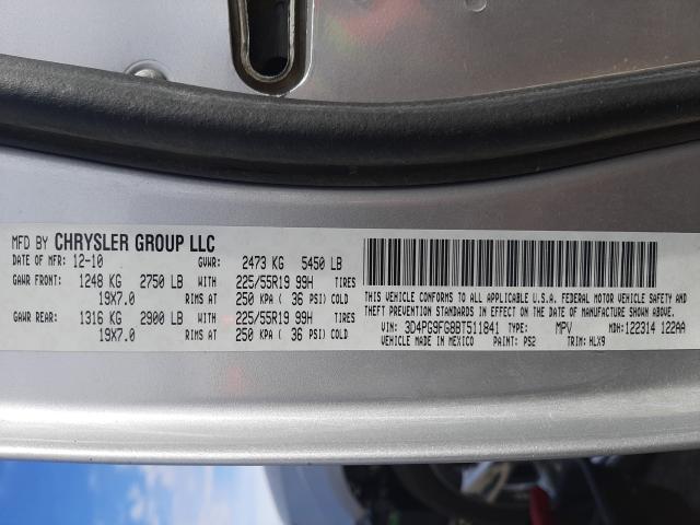 2011 DODGE JOURNEY LU 3D4PG9FG8BT511841