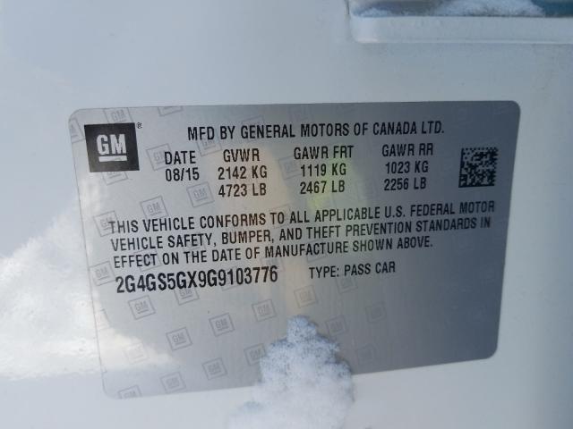 2016 BUICK REGAL PREM 2G4GS5GX9G9103776