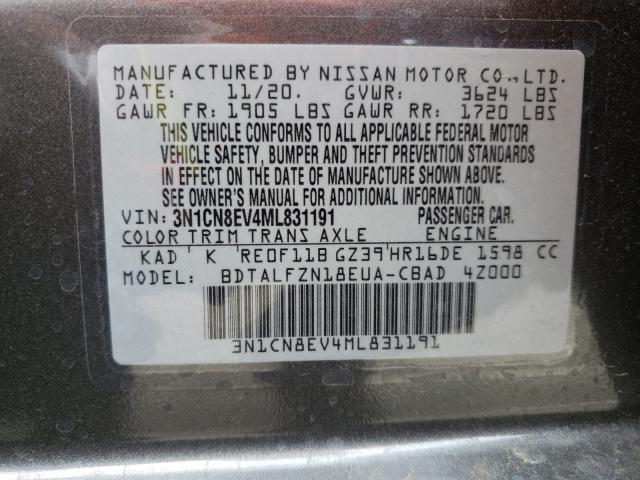 2021 NISSAN VERSA SV 3N1CN8EV4ML831191