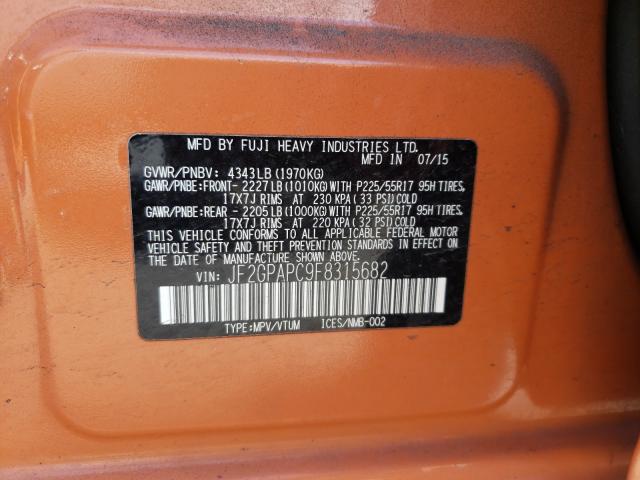 2015 SUBARU XV CROSSTR JF2GPAPC9F8315682