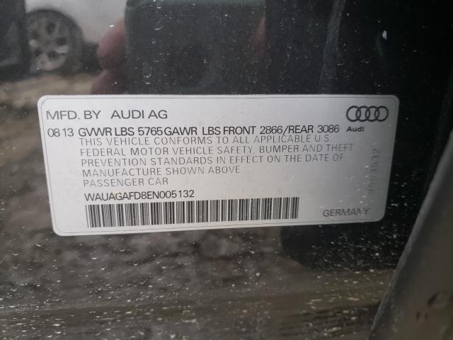 2014 AUDI A8 QUATTRO WAUAGAFD8EN005132