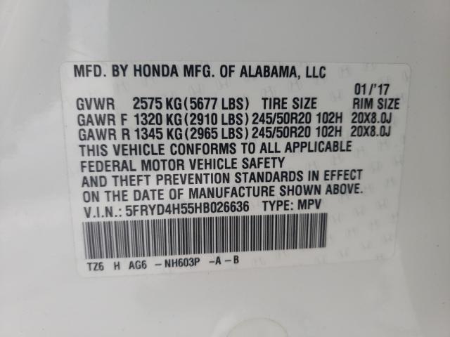 2017 ACURA MDX TECHNO 5FRYD4H55HB026636