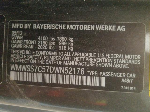 2013 MINI COOPER S P WMWSS7C57DWN52176
