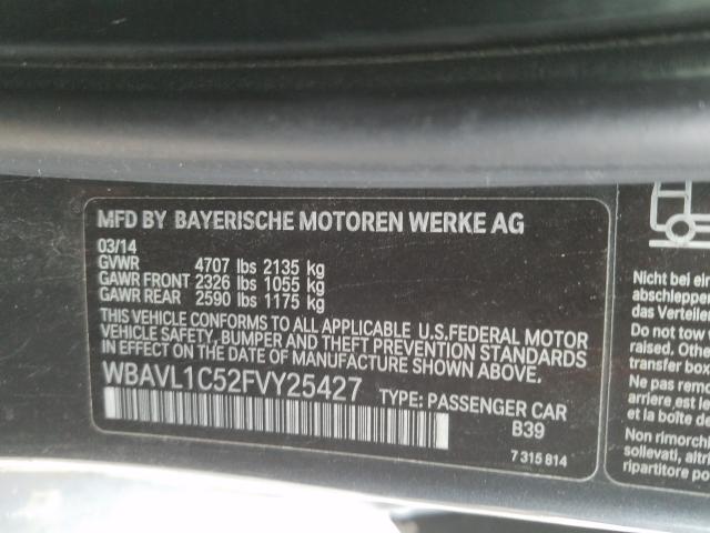 2015 BMW X1 XDRIVE2 WBAVL1C52FVY25427