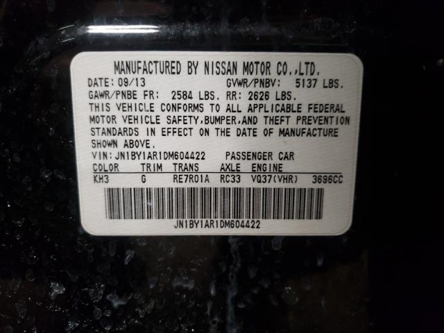 2013 INFINITI M37 X JN1BY1AR1DM604422