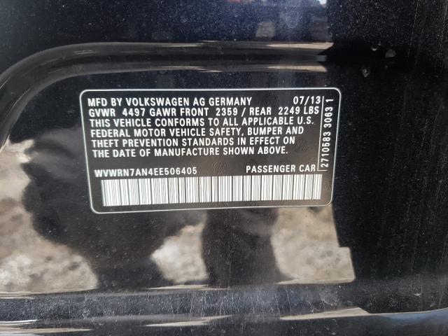 2014 VOLKSWAGEN CC LUXURY WVWRN7AN4EE506405