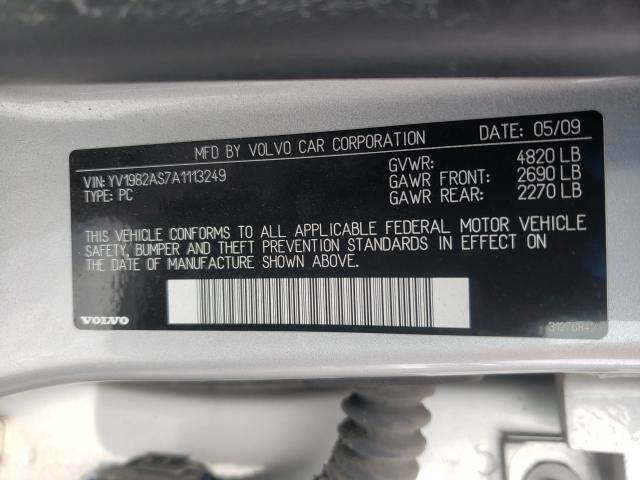 2010 VOLVO S80 3.2 YV1982AS7A1113249