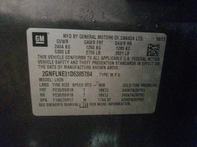 2013 CHEVROLET EQUINOX LT 2GNFLNE31D6385784