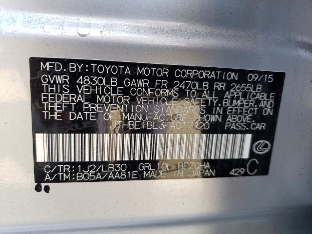 2015 LEXUS GS 350 JTHBE1BL3FA017920