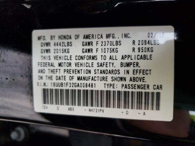 2016 ACURA TLX 19UUB1F32GA008481
