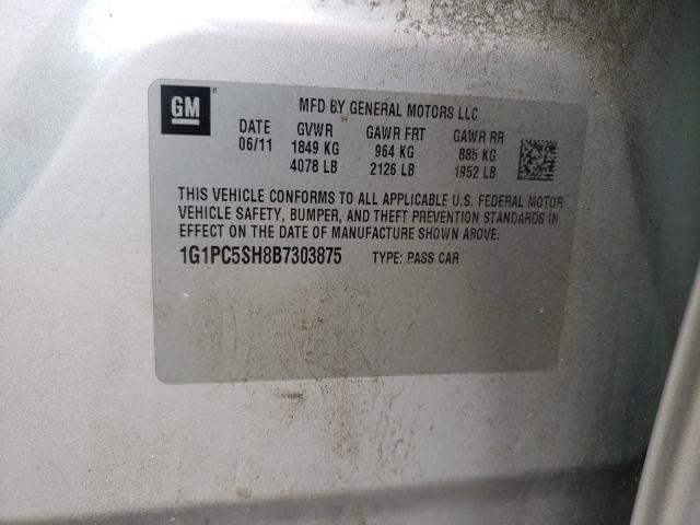 2011 CHEVROLET CRUZE LS - 1G1PC5SH8B7303875
