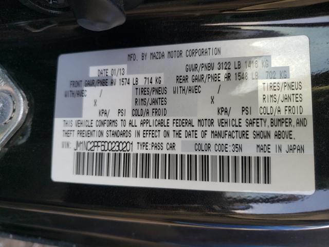 2013 MAZDA MX-5 MIATA JM1NC2PF6D0230201