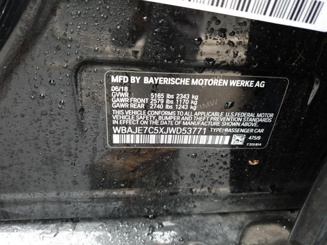 2018 BMW 540 XI WBAJE7C5XJWD53771