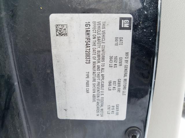 2010 CHEVROLET COBALT 1G1AH1F54A7208373