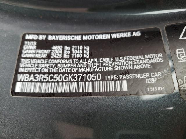 2016 BMW 435 XI WBA3R5C50GK371050