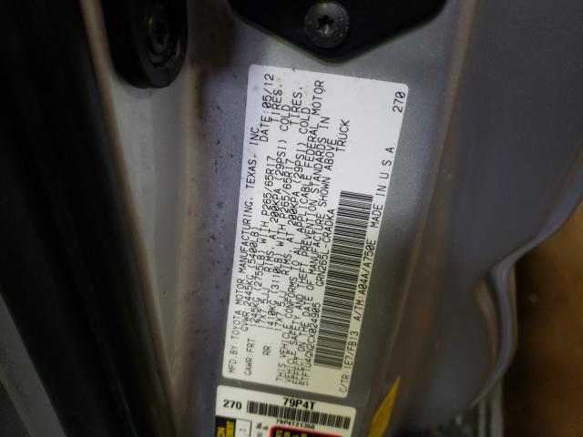 2012 TOYOTA TACOMA PRE 5TFTU4GN2CX024905