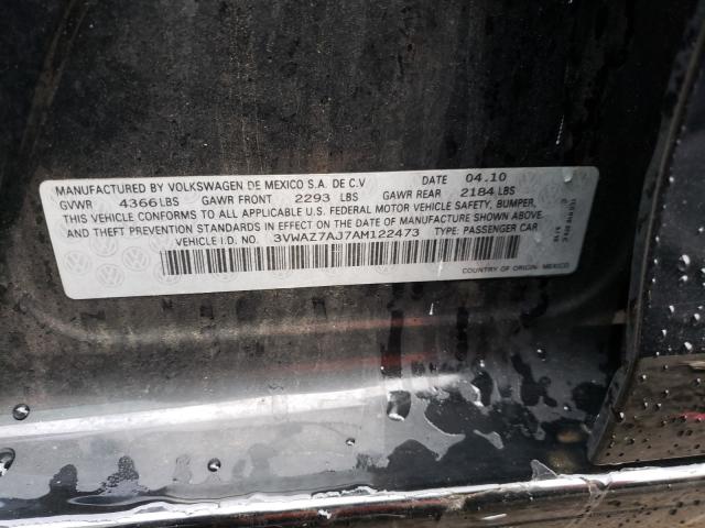 2010 VOLKSWAGEN JETTA LIMI 3VWAZ7AJ7AM122473