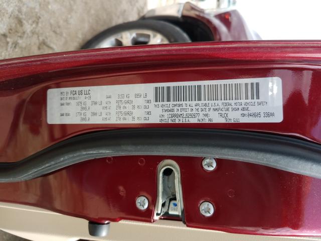 2018 RAM 1500 LARAM 1C6RR6NM2JS292677