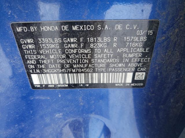 2015 HONDA FIT LX 3HGGK5H57FM784562