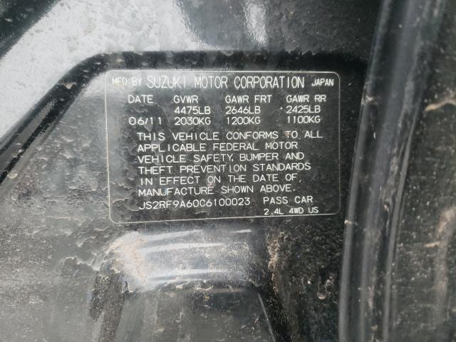 2012 SUZUKI KIZASHI JS2RF9A60C6100023