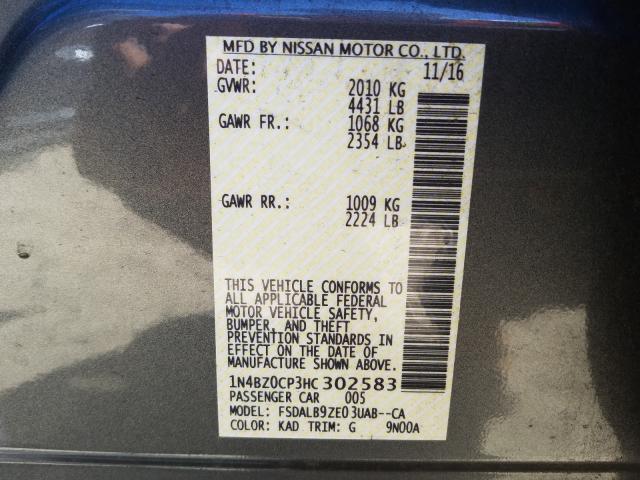 2017 NISSAN LEAF S 1N4BZ0CP3HC302583