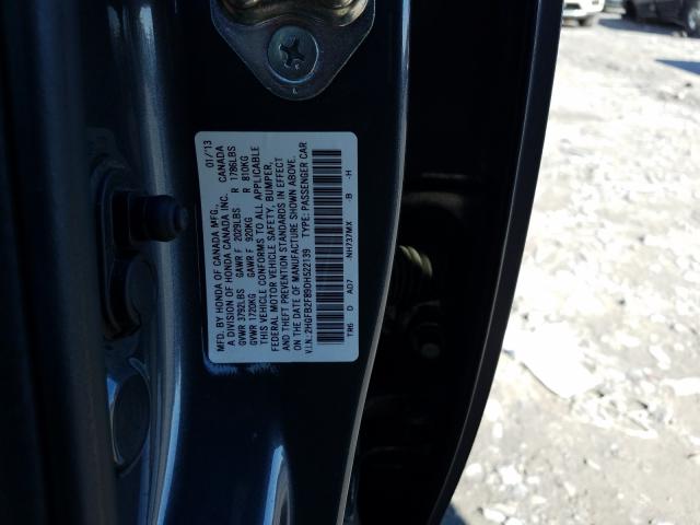 2013 HONDA CIVIC EX 2HGFB2F89DH522139