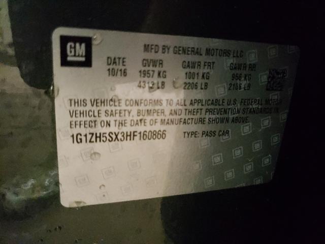 2017 CHEVROLET MALIBU PRE 1G1ZH5SX3HF160866