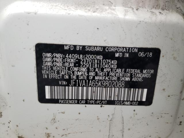 2019 SUBARU WRX JF1VA1A65K9802088