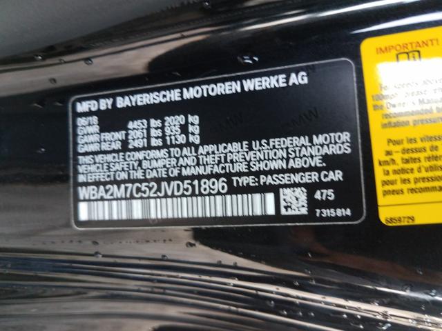 2018 BMW 230I WBA2M7C52JVD51896