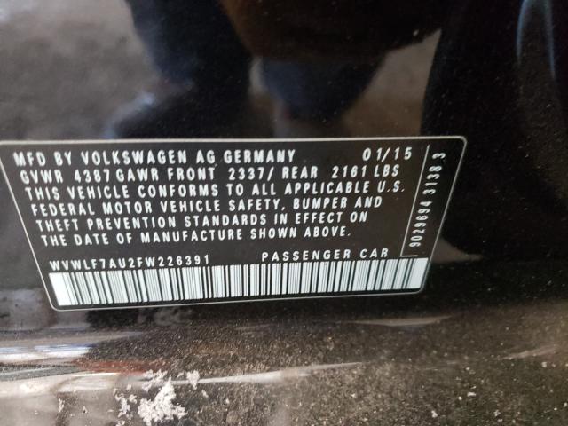 2015 VOLKSWAGEN GOLF R WVWLF7AU2FW226391