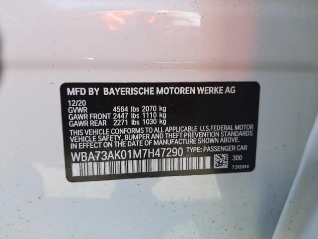 2021 BMW 228XI WBA73AK01M7H47290